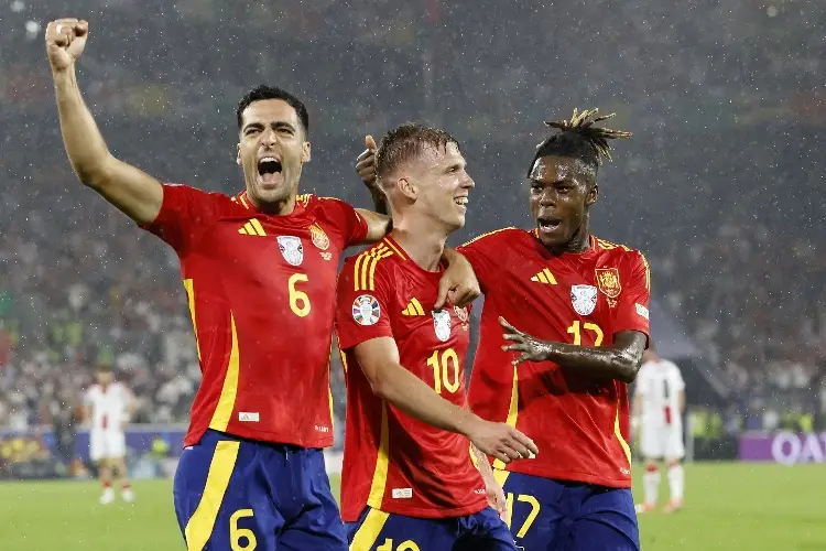 España va a cuartos de final tras golear a Georgia