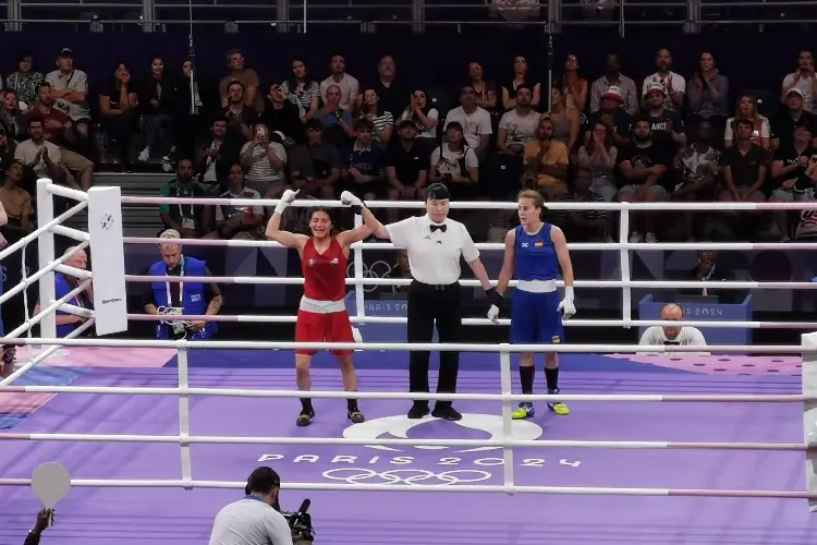 Mexicana Fátima Herrera debuta con triunfo en el Boxeo de París 2024