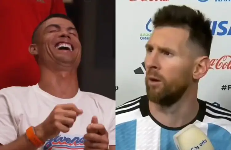 Cristiano se divierte imitando a Messi: '¿Qué mirás bobo? (VIDEO)