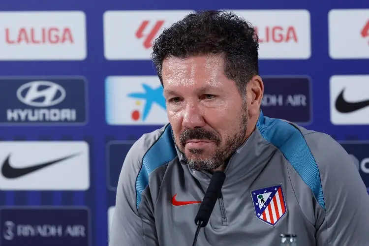 Simeone no quiso hablar de las polémicas con jugadores del Real Madrid