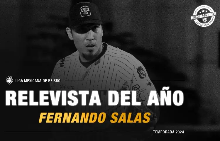 Fernando Salas de los Olmecas es el Relevista del Año en la Liga Mexicana de Béisbol