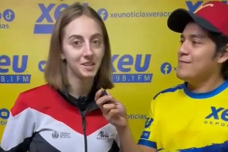 ¡Medallista Olímpica de Bulgaria de visita en Veracruz! (VIDEO)