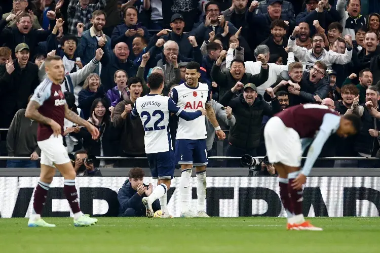 Tottenham saca al Aston Villa de puestos europeos