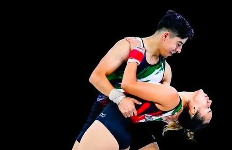 Mario Nava y Elizabeth Quintero le dan a México una medalla de oro en Gimnasia Aeróbica