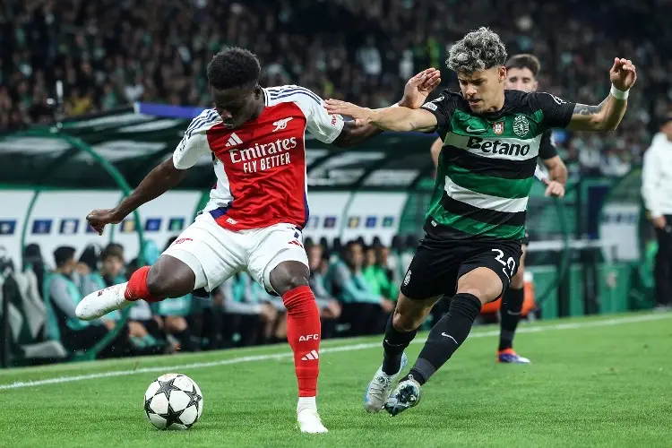 Arsenal le da un golpazo de realidad al Sporting Lisboa en la Champions League