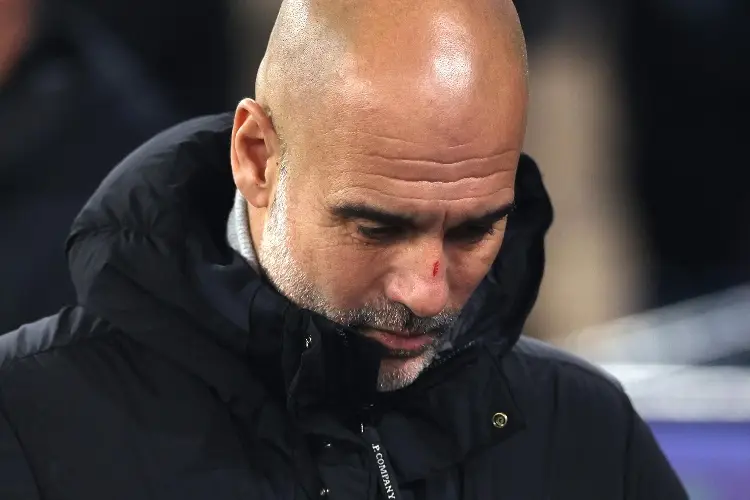 Guardiola sale herido de juego de Champions, explica por qué