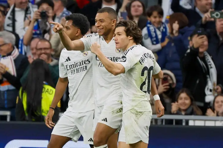 Mbappé se quita presión y anota en triunfo del Real Madrid