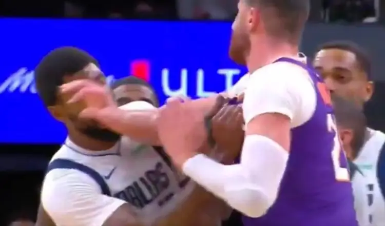 Dura suspensión a Marshall y tres a Nurkic por su pelea en Mavs-Suns