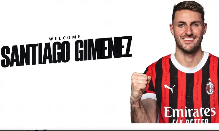 Santiago Giménez portará histórico número en el AC Milan 