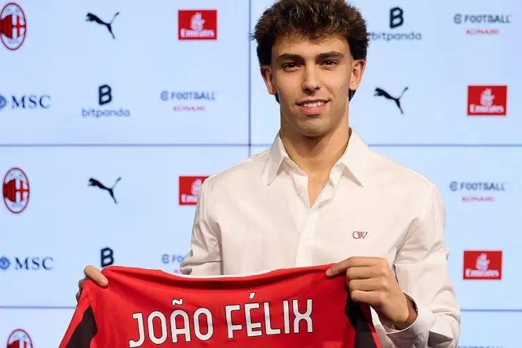 Joao Félix es nuevo compañero de Sant Giménez en el Milan