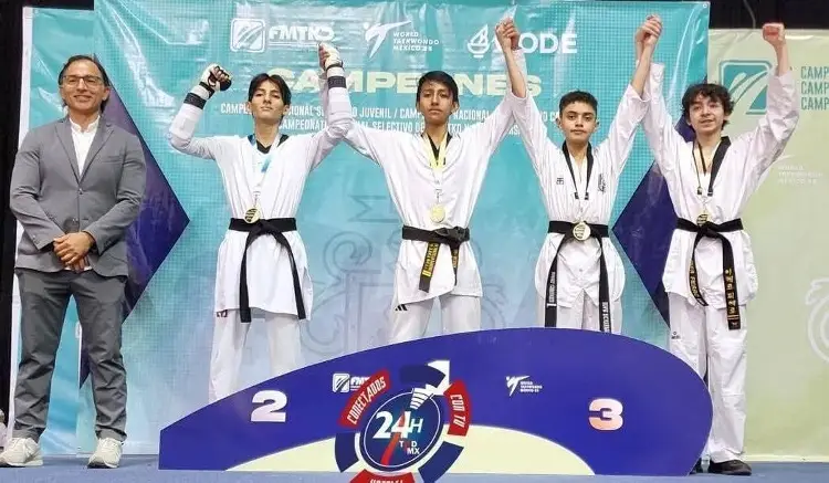 Veracruzano Diego Portillo Barrios gana medalla de oro en Selectivo Nacional de Taekwondo