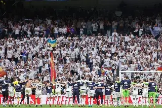 Real Madrid celebra el campeonato de La Liga en el Bernabéu