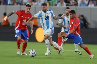 Argentina vence a Chile con agónico gol