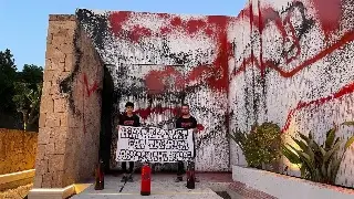 Imagen Vandalizan mansión de Messi