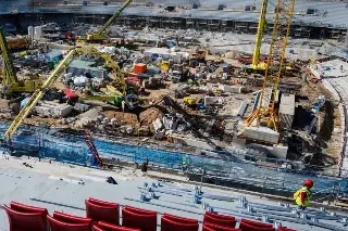 Imagen Obreros se pelean en la remodelación del Estadio