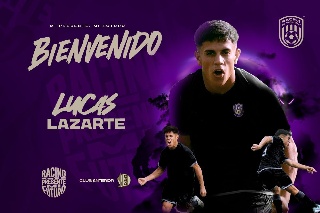 Lucas Lazarte, nuevo delantero del Racing de Veracruz