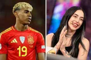 Imagen Agarran a Lamine Yamal a los besos con Nicki Nicole