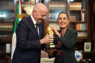 Gianni Infantino visita México y se réune con Sheinbaum