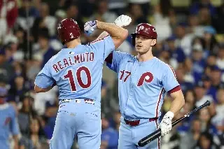 Imagen MLB: Los Phillies apalean a los Dodgers y habrá Juego 4 en la Serie Divisional 