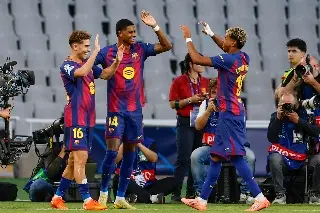 Imagen Barcelona muestra su poder con una goleada al Olympiacos en Champions