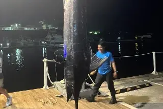 Imagen ¡IMPRESIONANTE! Así fue como sacaron el Marlin de más de 600 libras en Veracruz (VIDEO + FOTOS)