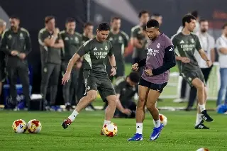 Imagen Con Mbapp&eacute; pero sin Rudiger, Mendy ni Alexander Arnold, as&iacute; entrena Real Madrid previo a la Final de la Supercopa