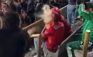 Imagen &iexcl;Vergonzoso! Aficionados de Pumas agreden a fan&aacute;ticos del Toluca (VIDEO)