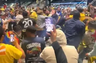 Imagen Con ni&ntilde;os presentes, se desata pelea campal entre aficionados del Am&eacute;rica y Nashville (VIDEO)
