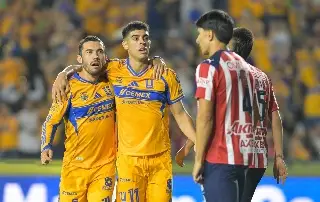 Imagen Tigres golea a Chivas y regresa a puestos de liguilla