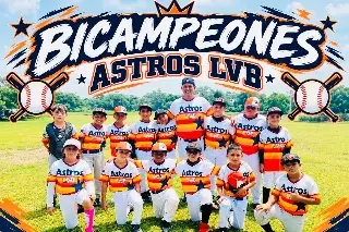 Imagen Astros de la Liga Veracruzana de Beisbol son bicampeones del torneo Unidos por el Beisbol
