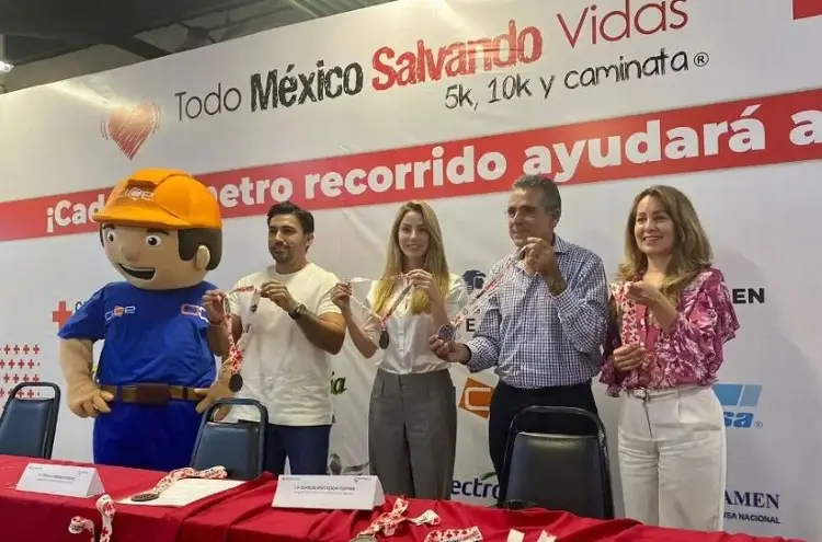 Presentan carrera 'todo México salvando vidas' de la Cruz Roja