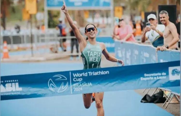 Mexicana, Rosa María Tapia gana medalla de Oro en Copa del Mundo de Triatlón 