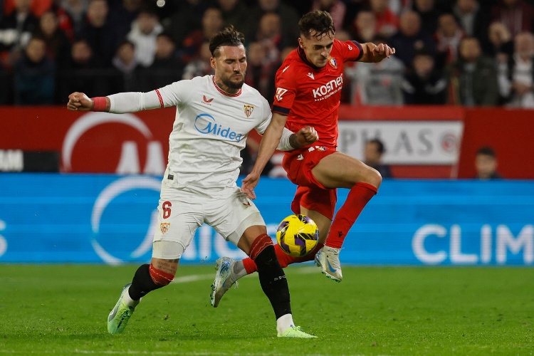 Sevilla y Osasuna dividen puntos en el cierre de la jornada 15