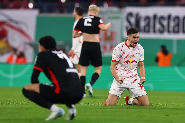 Leipzig acaba con el Frankfurt y avanza en la Copa de Alemania 