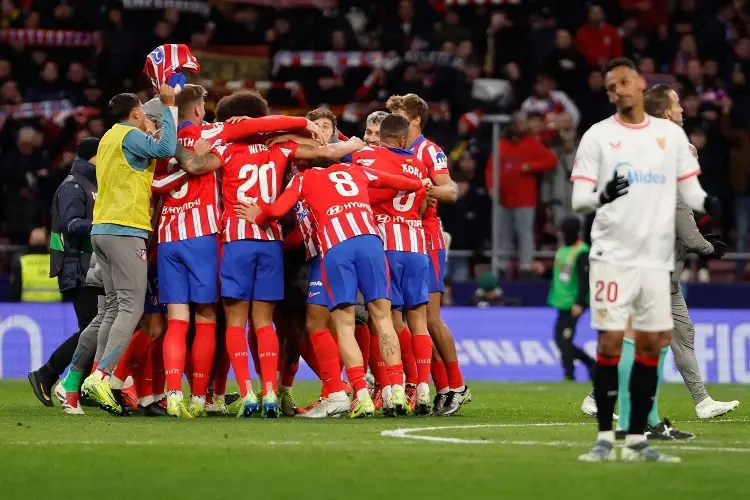 Lluvia de goles en triunfo del Atlético de Madrid contra Sevilla 