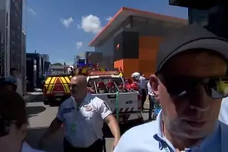 Incendio en las instalaciones de McLaren para el GP de España (VIDEOS)