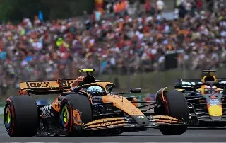 Norris y McLaren lideran la clasificación en Hungría, Checo vuelve a chocar
