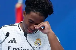 Endrick llora al ser presentado en el Real Madrid