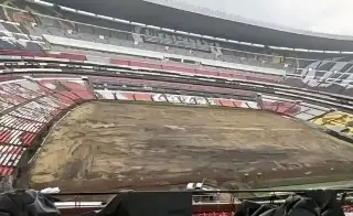 Así se ve el Estadio Azteca durante su remodelación para el Mundial (FOTOS)