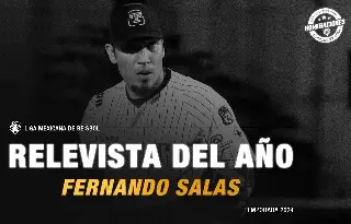 Fernando Salas de los Olmecas es el Relevista del Año en la Liga Mexicana de Béisbol