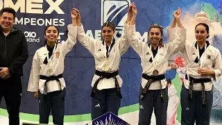 Destacan taekwondoínes veracruzanos en el Estado de México