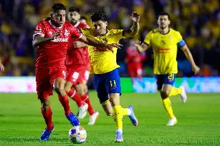 ¡No se hacen daño! América y Toluca empatan en la final de ida