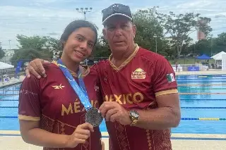 Nadadora veracrzuana brilla con medalla de plata en Colombia