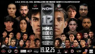 Tremenda cartelera para la función de artes marciales mixtas ‘NOW Vol 12’ en Veracruz 