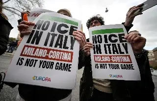 Prostan en Italia por presencia de agentes ICE en Juego Olímpicos (VIDEO)