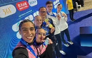 México se luce y gana medallas en el Mundial de Natación Artística 