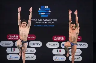 Osmar Olvera y Juan Celaya ganan medalla para México en la Super Final de Clavados 