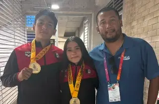 Veracruzanos Leah Cardoza y Víctor Amador brillan en relevos mixtos para darle medalla a México 