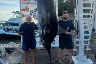 ¡Veracruzanos logran captura de Marlín de 288 kilos!