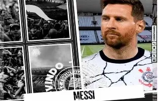 Corinthians anuncia el fichaje de Messi en su página oficial, esto sucedió 